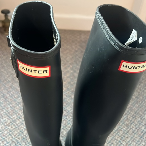 Hunter boots rain boots black size 10 tall - Picture 3 of 10